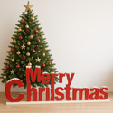 Houten Merry Christmas L