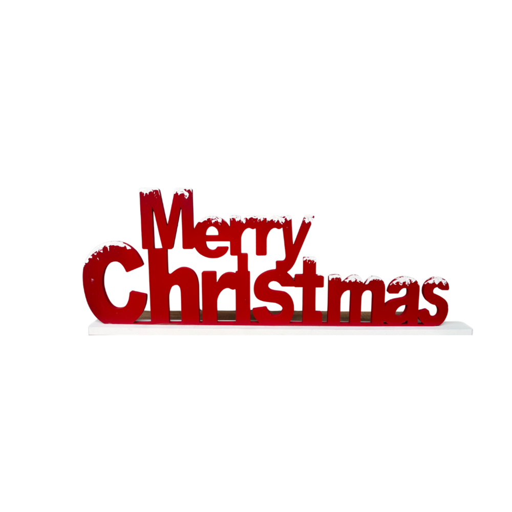 Houten Merry Christmas L