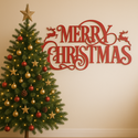 IJzeren wanddecoratie: Merry Christmas