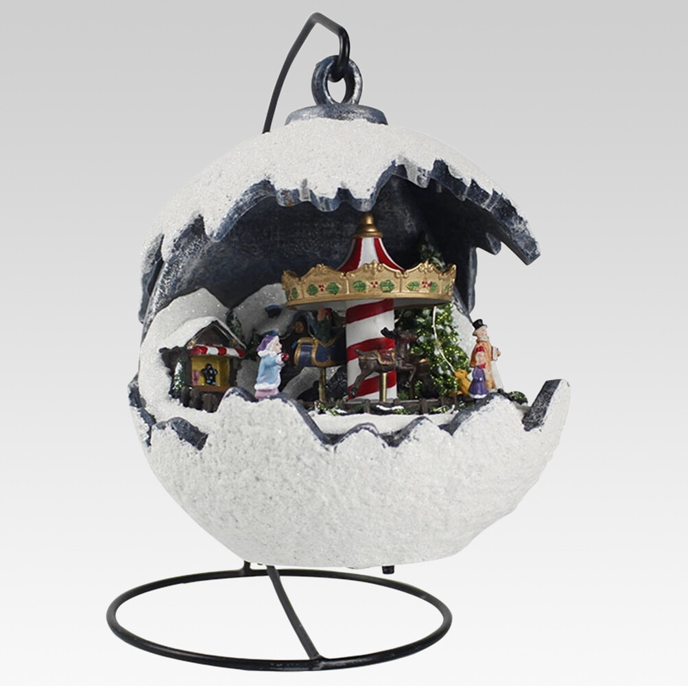 satelliet Glad Kinderen Sneeuwbol met licht & muziek - Overige kerstdecoraties - Kerst & winter  decoraties - Stip International